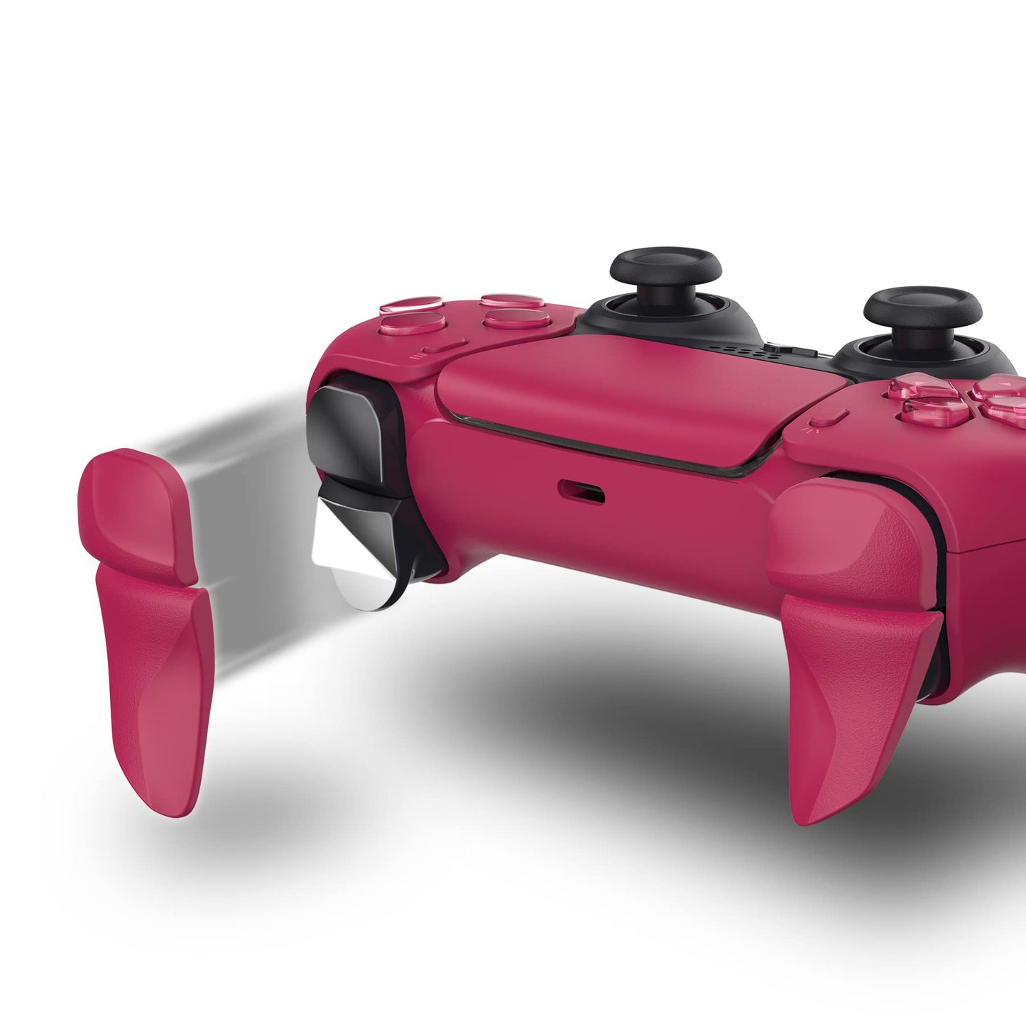 PlayVital Blade 2 Pairs Shoulder Buttons Extension Triggers for ps5 Controller, Game Improvement Adjusters for PS Portal Remote Player, Bumper Trigger Extenders for ps5 Edge Controller - Cosmic Red