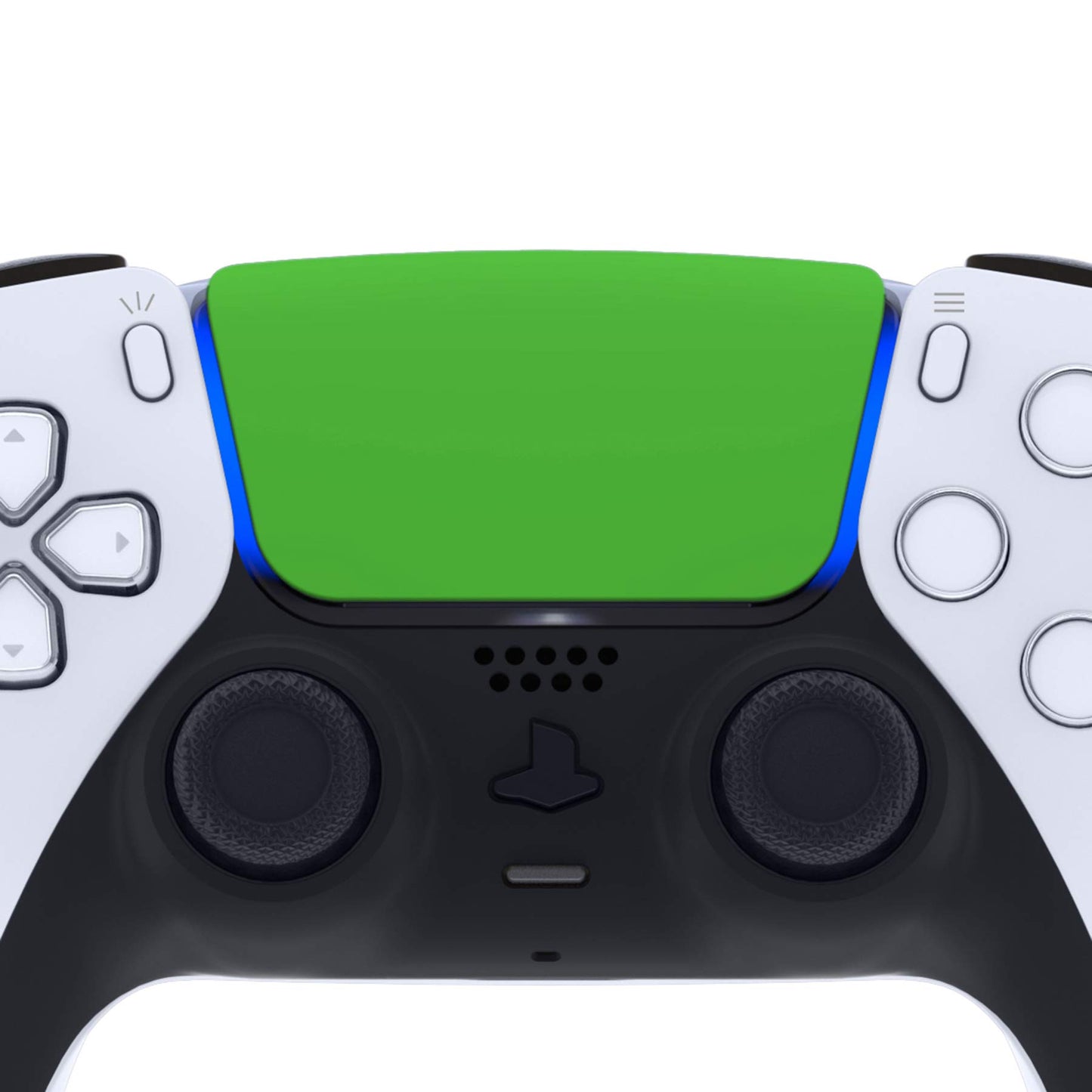 eXtremeRate Green Soft Touch Replacement Touchpad Cover Compatible with ps5 Controller BDM-010 BDM-020 BDM-030 BDM-040 050, Custom Part Touch Pad Compatible with ps5 Controller - Without Controller