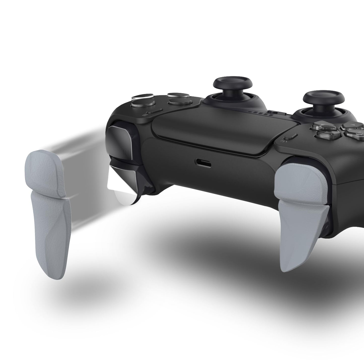 PlayVital BLADE 2 Pairs Shoulder Buttons Extension Triggers for ps5 Controller, Game Improvement Adjusters for PS Portal Remote Player, Bumper Trigger Extenders for ps5 Edge Controller - New Hope Gray
