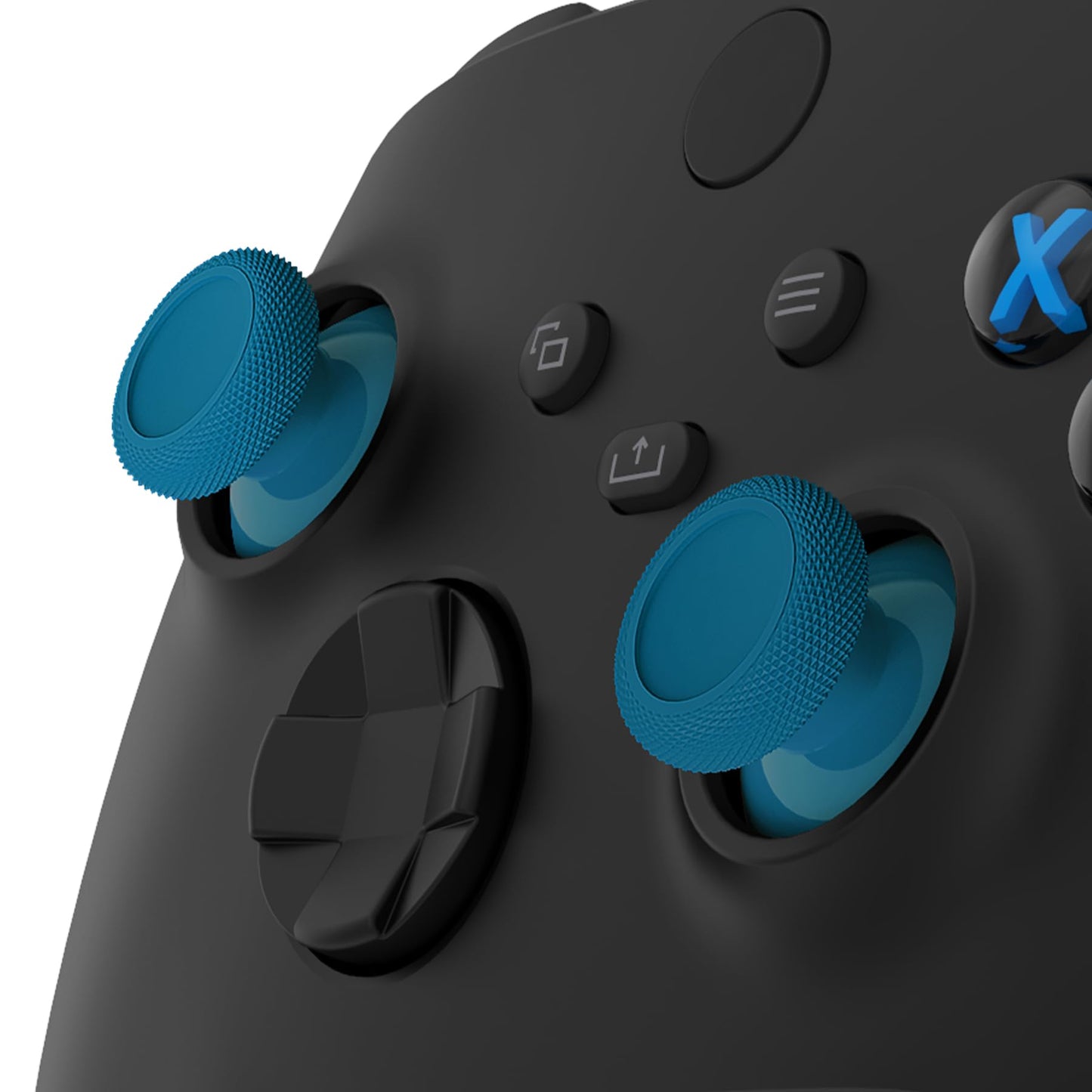 eXtremeRate Replacement Thumbsticks for Xbox Core Wireless Controller, Joysticks Repair Kit for Xbox Series X/S Controller, Custom Analog Stick Buttons for Xbox One S/X/Elite - Mineral Blue