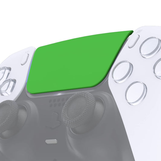 eXtremeRate Green Soft Touch Replacement Touchpad Cover Compatible with ps5 Controller BDM-010 BDM-020 BDM-030 BDM-040 050, Custom Part Touch Pad Compatible with ps5 Controller - Without Controller