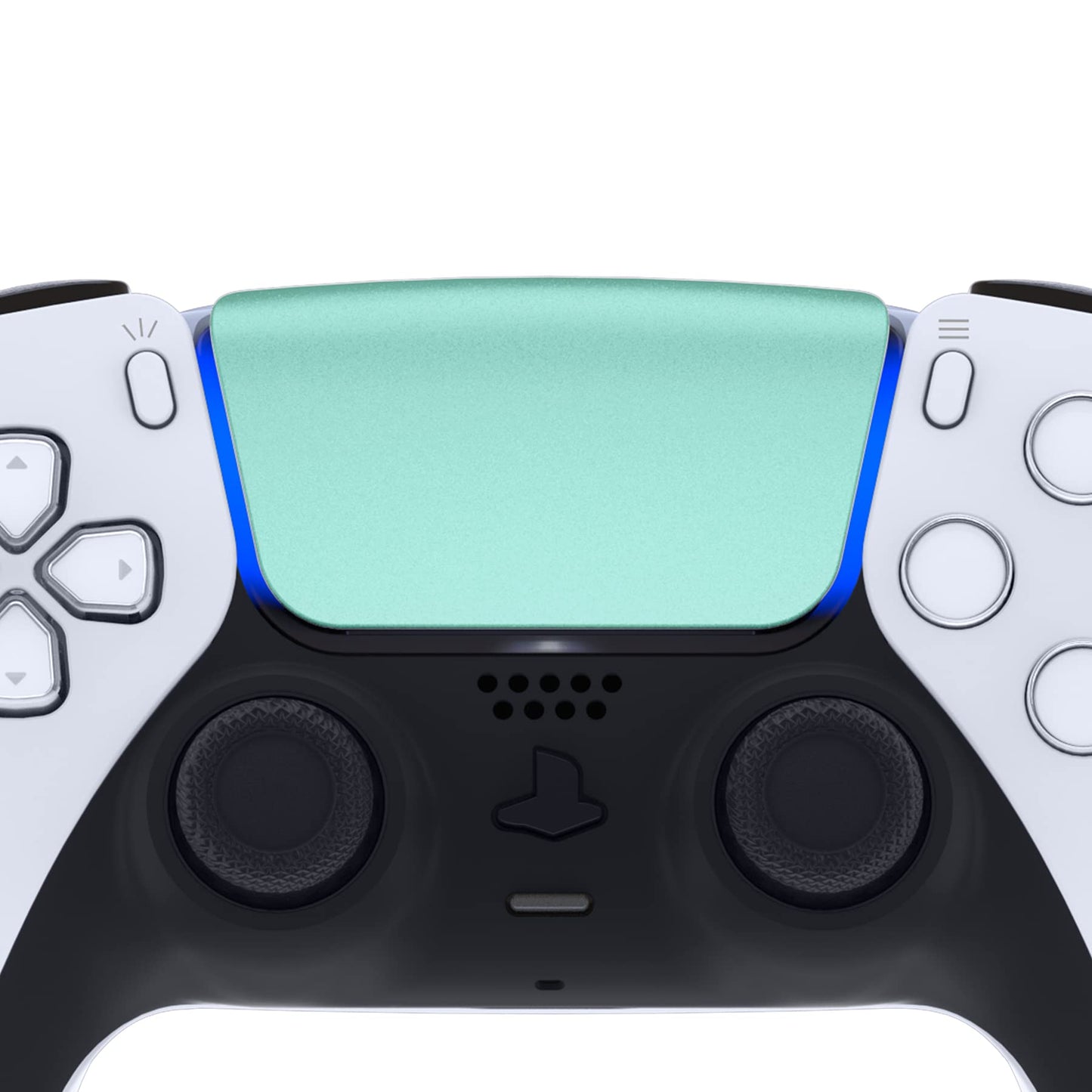 eXtremeRate Replacement Touchpad Cover Compatible with ps5 Controller BDM-010 020 030 040 050 Models, Custom Metallic Vista Green Touch Pad Repair Part Compatible with ps5