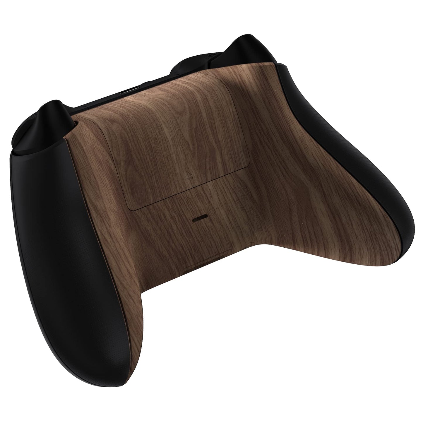 eXtremeRate Custom Back Cover Shell for Xbox Series X & S Controller, Wood Grain Replacement Controller Battery Cover & Bottom Shell