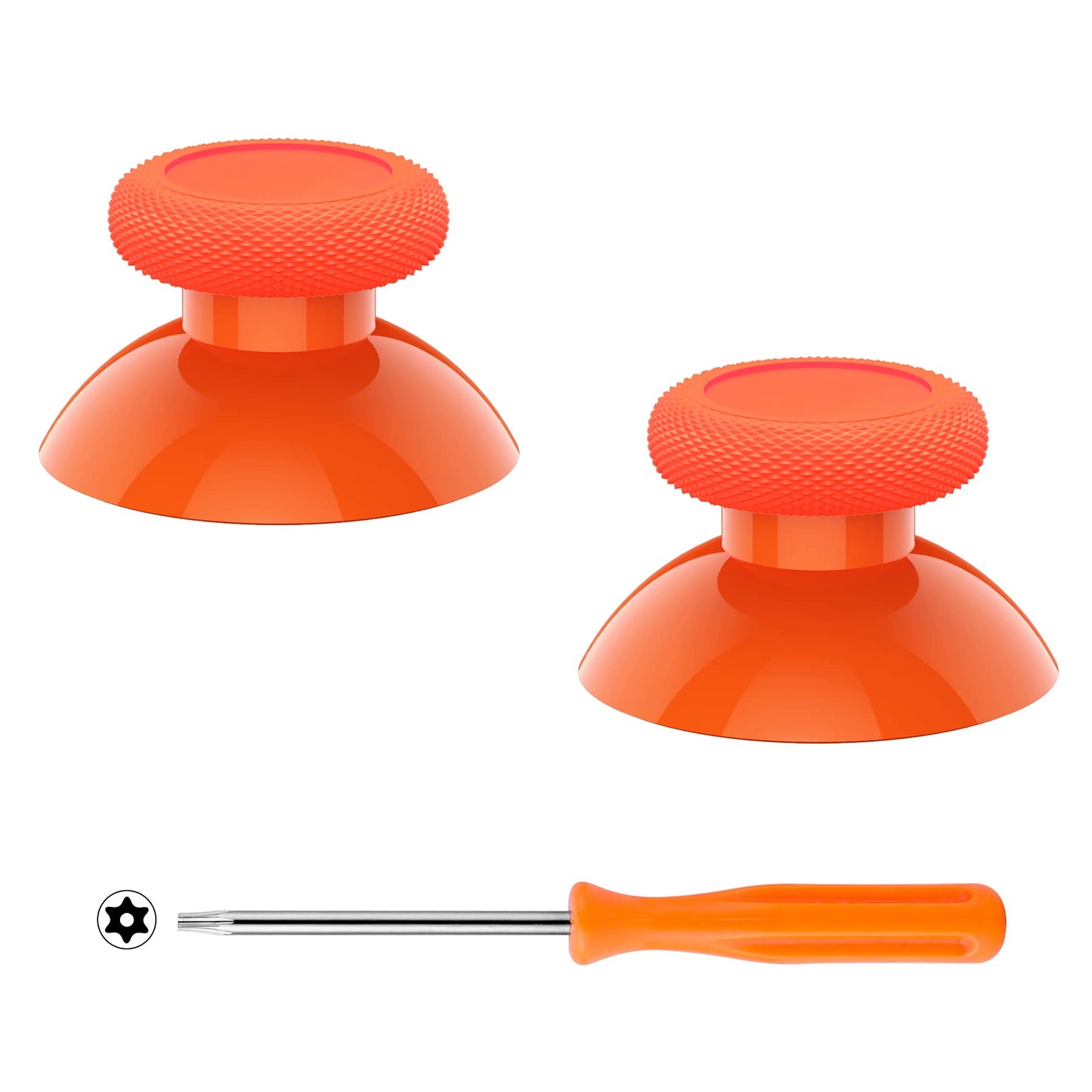 eXtremeRate Replacement Thumbsticks for Xbox Series X & S Controller, Joysticks Repair Kit for Xbox Wireless Controller, Custom Analog Stick Buttons for Xbox One S/X/Elite Controller - Orange