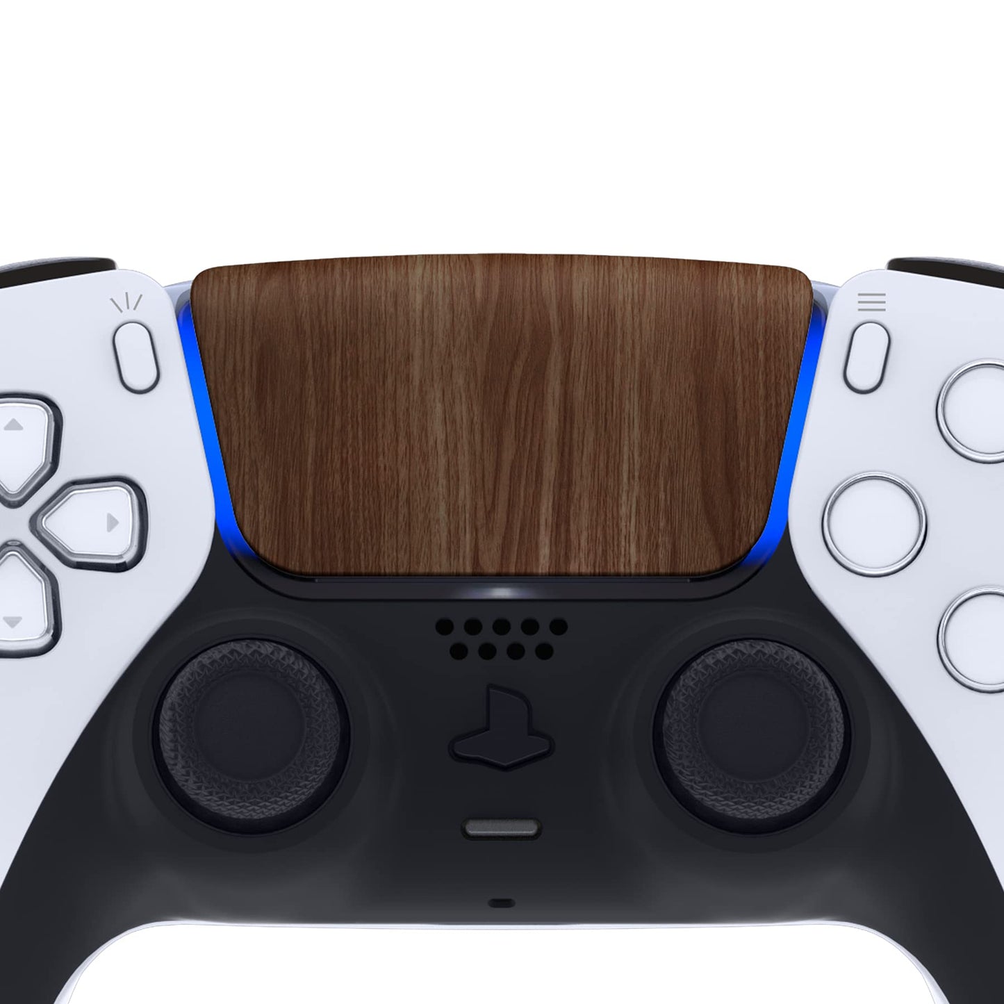 eXtremeRate Replacement Touchpad Cover Compatible with ps5 Controller BDM-010 020 030 040 050 Models, Custom Soft Touch Wood Grain Touch Pad Repair Part Compatible with ps5