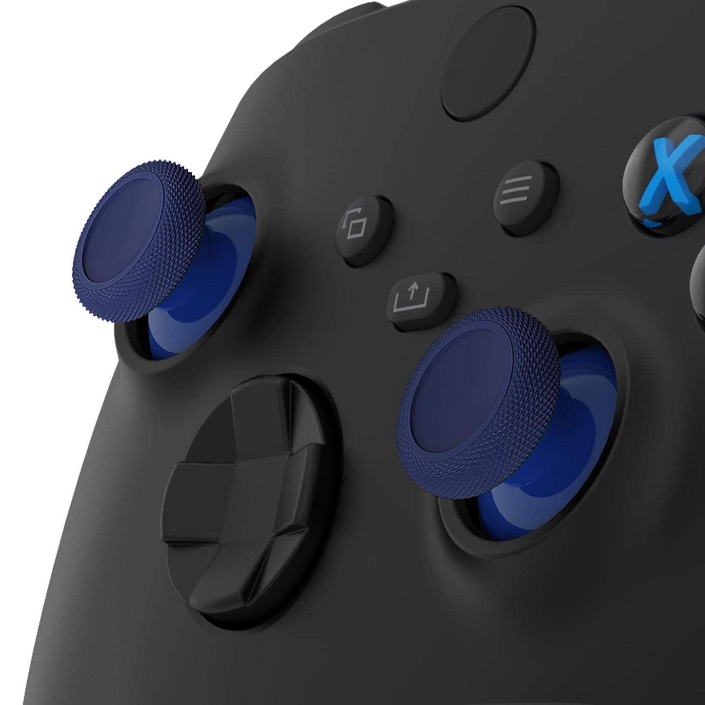 eXtremeRate Replacement Thumbsticks for Xbox Core Wireless Controller, Joysticks Repair Kit for Xbox Series X/S Controller, Custom Analog Stick Buttons for Xbox One S/X/Elite - Midnight Blue