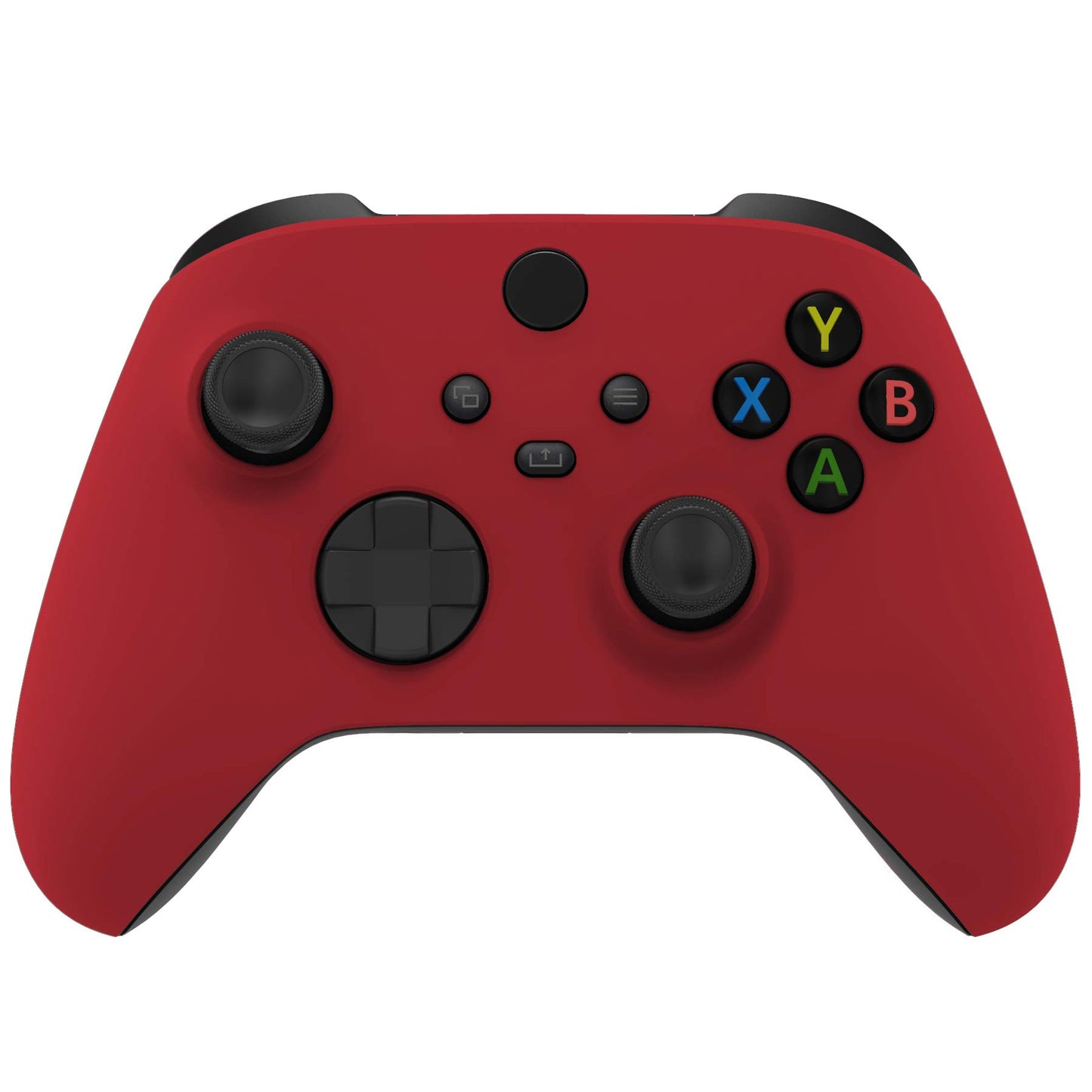 eXtremeRate Replacement Shell for Xbox Series X & S Controller - Personalized Upgrade - Passion Red Soft Touch Grip Custom Cover Case Faceplate for Xbox Core Controller