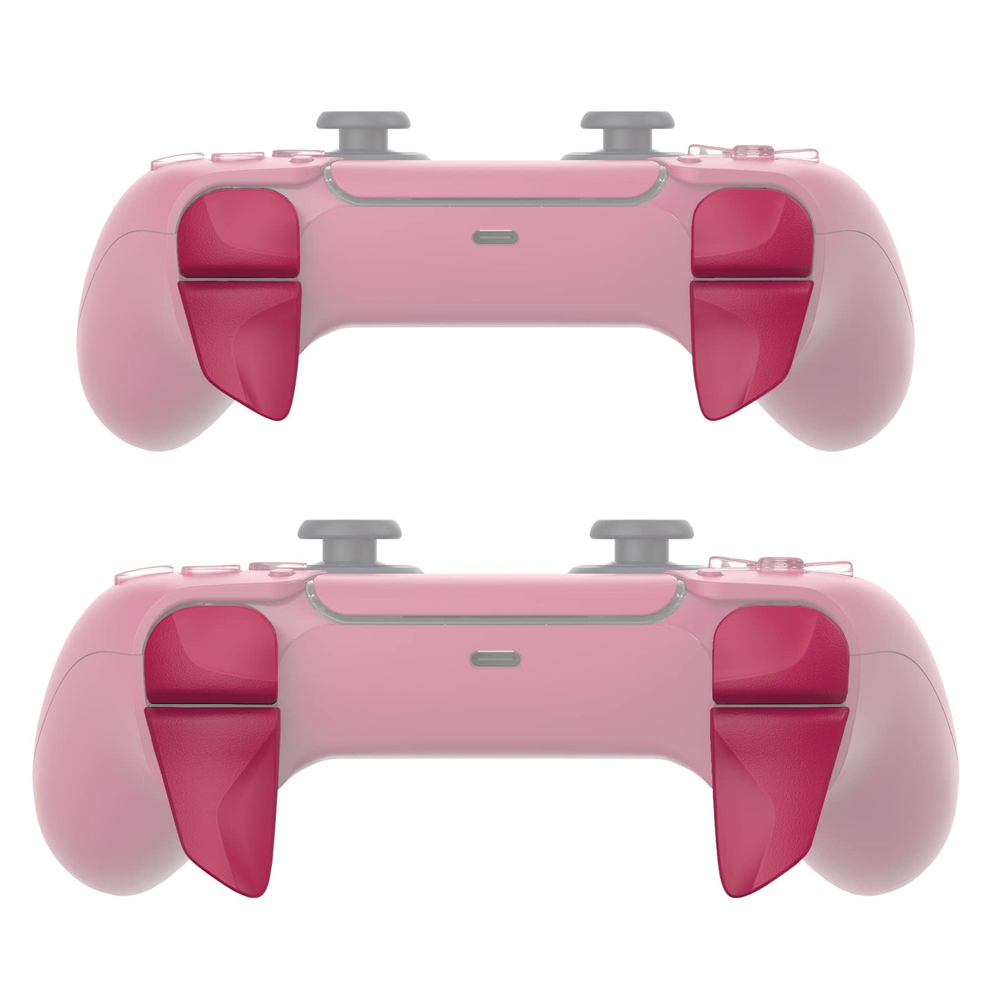 PlayVital Blade 2 Pairs Shoulder Buttons Extension Triggers for ps5 Controller, Game Improvement Adjusters for PS Portal Remote Player, Bumper Trigger Extenders for ps5 Edge Controller - Cosmic Red