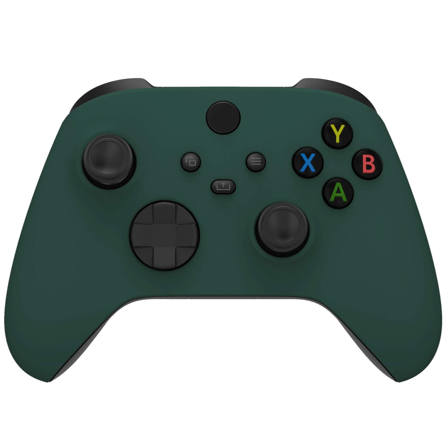 eXtremeRate Replacement Shell for Xbox Series X & S Controller - Personalized Upgrade - Racing Green Soft Touch Grip Custom Cover Case Faceplate for Xbox Core Controller