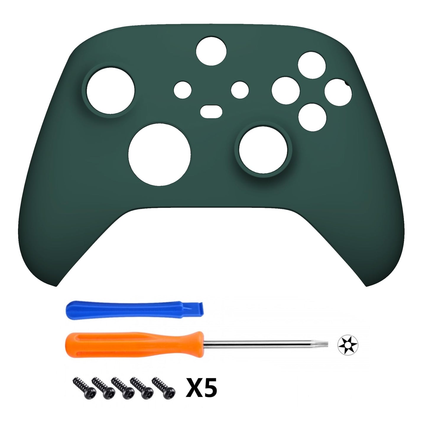 eXtremeRate Replacement Shell for Xbox Series X & S Controller - Personalized Upgrade - Racing Green Soft Touch Grip Custom Cover Case Faceplate for Xbox Core Controller