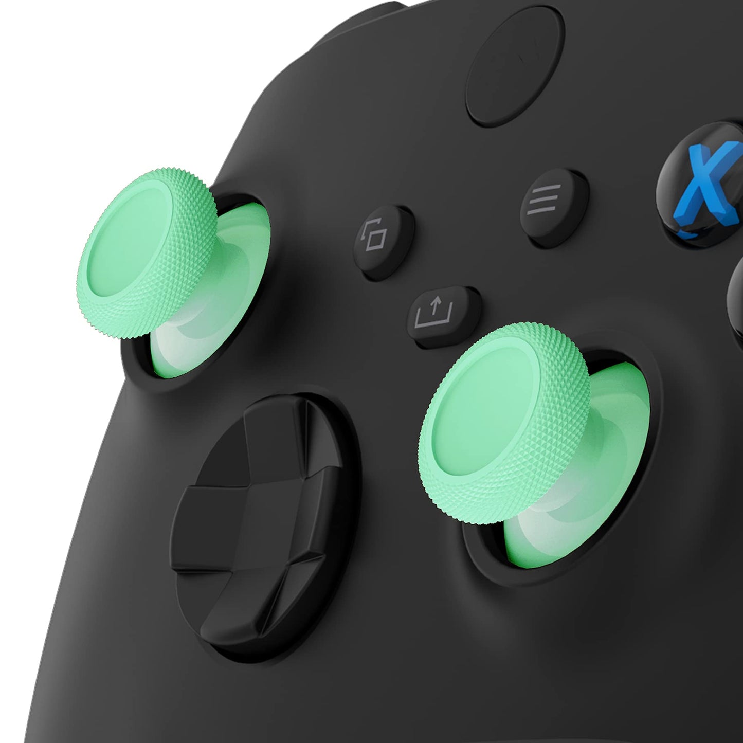 eXtremeRate Replacement Thumbsticks for Xbox Core Wireless Controller, Joysticks Repair Kit for Xbox Series X/S, Custom Analog Stick Buttons for Xbox One S/X/Elite Controller - Mint Green