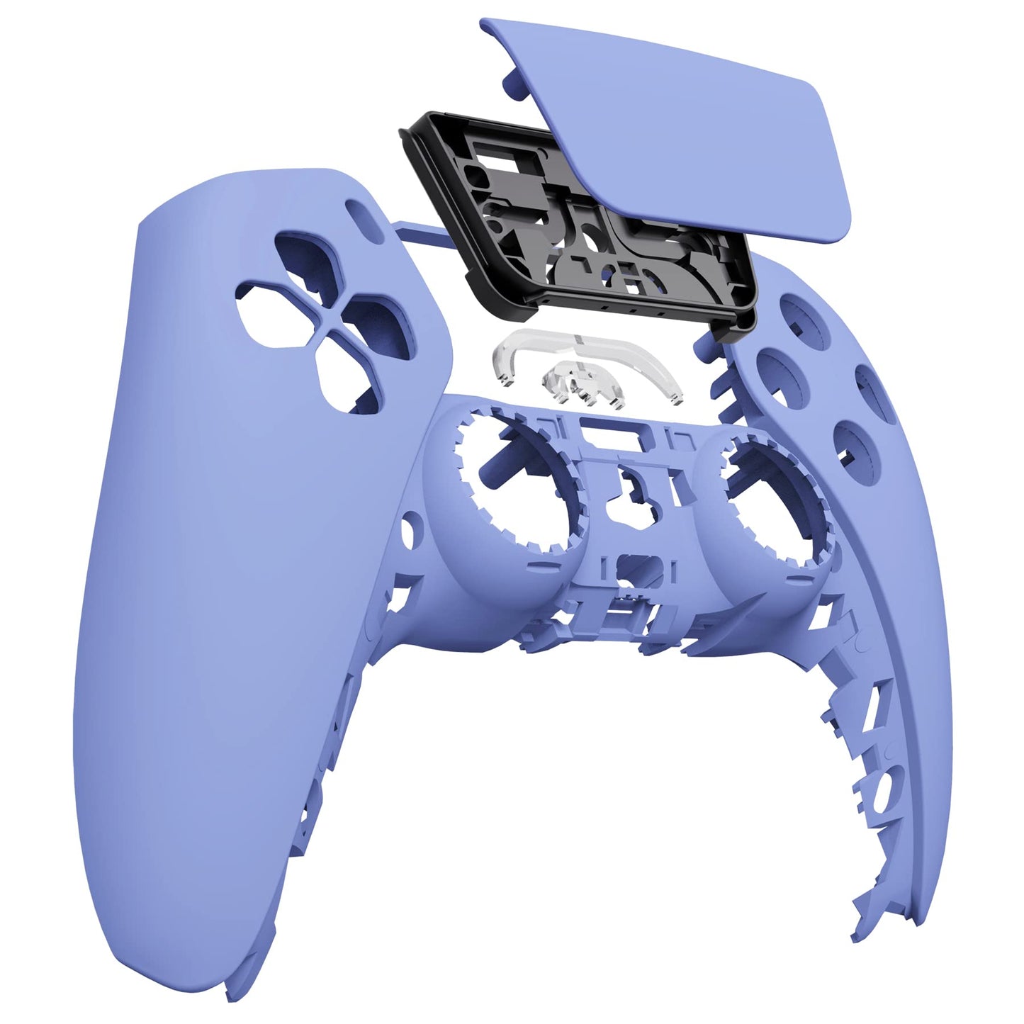 eXtremeRate Light Violet Touchpad Front Top Shell Compatible with ps5 Controller BDM-010 020 030 040 050, DIY Replacement Shell Custom Touch Pad Cover Compatible with ps5 Controller