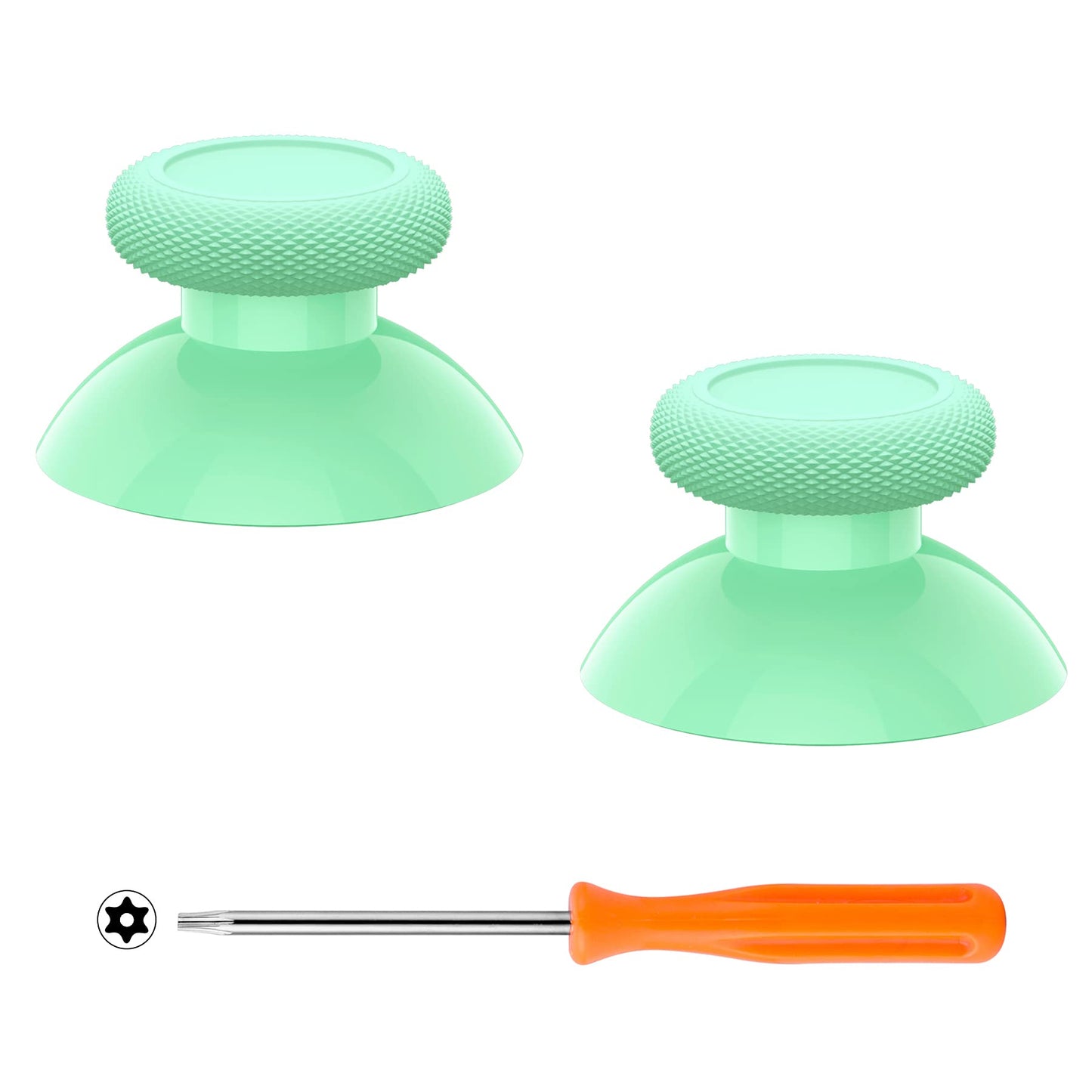 eXtremeRate Replacement Thumbsticks for Xbox Core Wireless Controller, Joysticks Repair Kit for Xbox Series X/S, Custom Analog Stick Buttons for Xbox One S/X/Elite Controller - Mint Green
