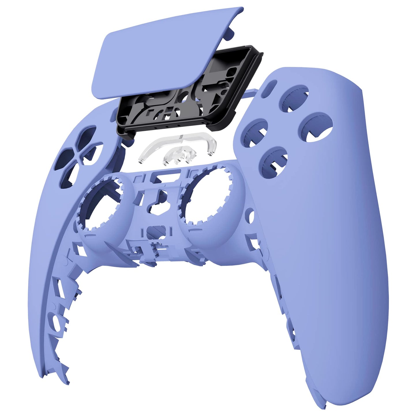 eXtremeRate Light Violet Touchpad Front Top Shell Compatible with ps5 Controller BDM-010 020 030 040 050, DIY Replacement Shell Custom Touch Pad Cover Compatible with ps5 Controller