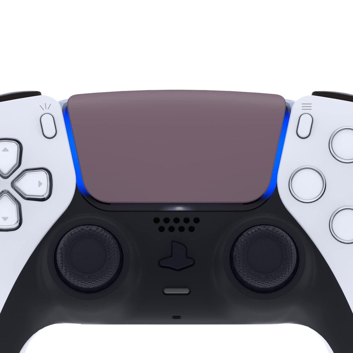 eXtremeRate Replacement Touchpad Cover Compatible with ps5 Controller BDM-010 020 030 040 050 Models, Custom Soft Touch Dark Grayish Violet Touch Pad Repair Part Compatible with ps5