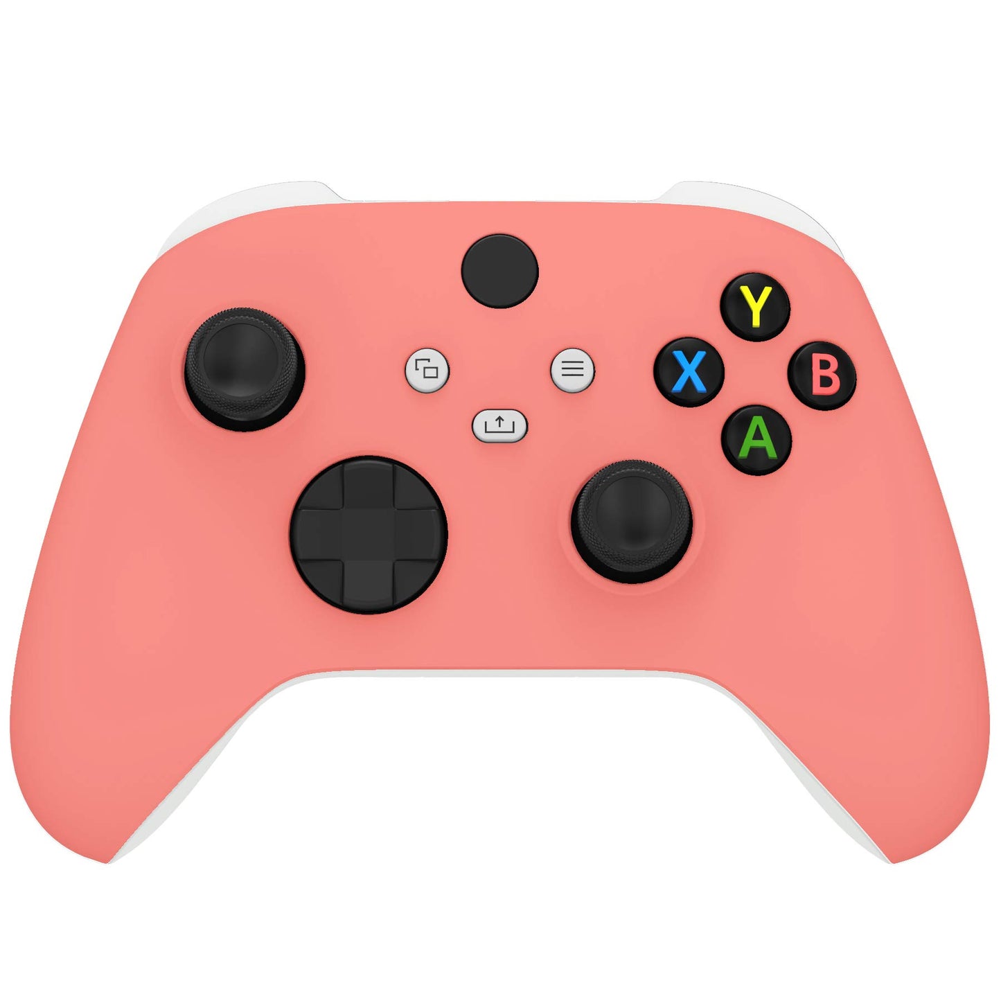 eXtremeRate Replacement Shell for Xbox Series X & S Controller - Personalized Upgrade - Coral Soft Touch Grip Custom Cover Case Faceplate for Xbox Core Controller