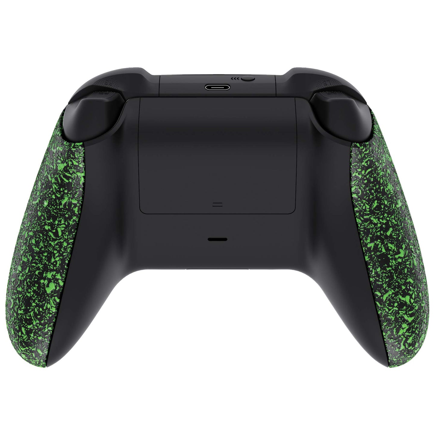 eXtremeRate Grip Cover for Xbox Series X & S Controller, Textured Green Non-Slip Back Panels Accessories, Replacement Side Rails Shell for Xbox Wireless Controller - Controller Not Included