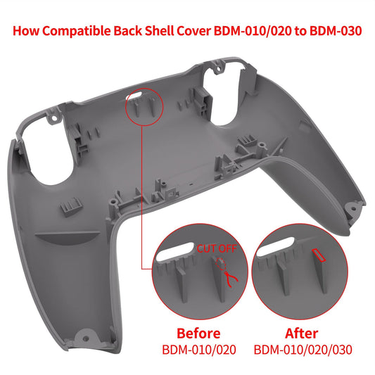 eXtremeRate 100 Cash Money Patterned Soft Touch Custom Back Plate Bottom Shell Compatible with ps5 Controller, Soft Touch Replacement Back Shell Cover Compatible with ps5 Controller