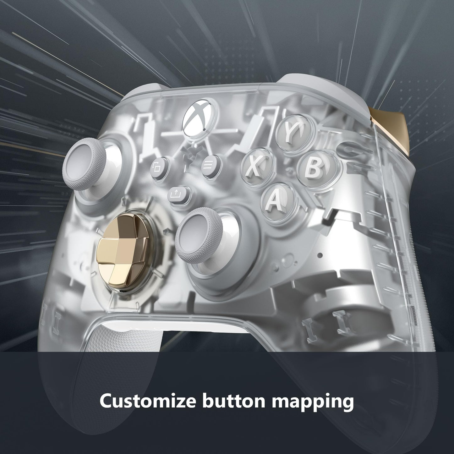 Xbox Special Edition Wireless Gaming Controller – Ghost Cipher Series X|S, One, Windows PC, Android, and iOS