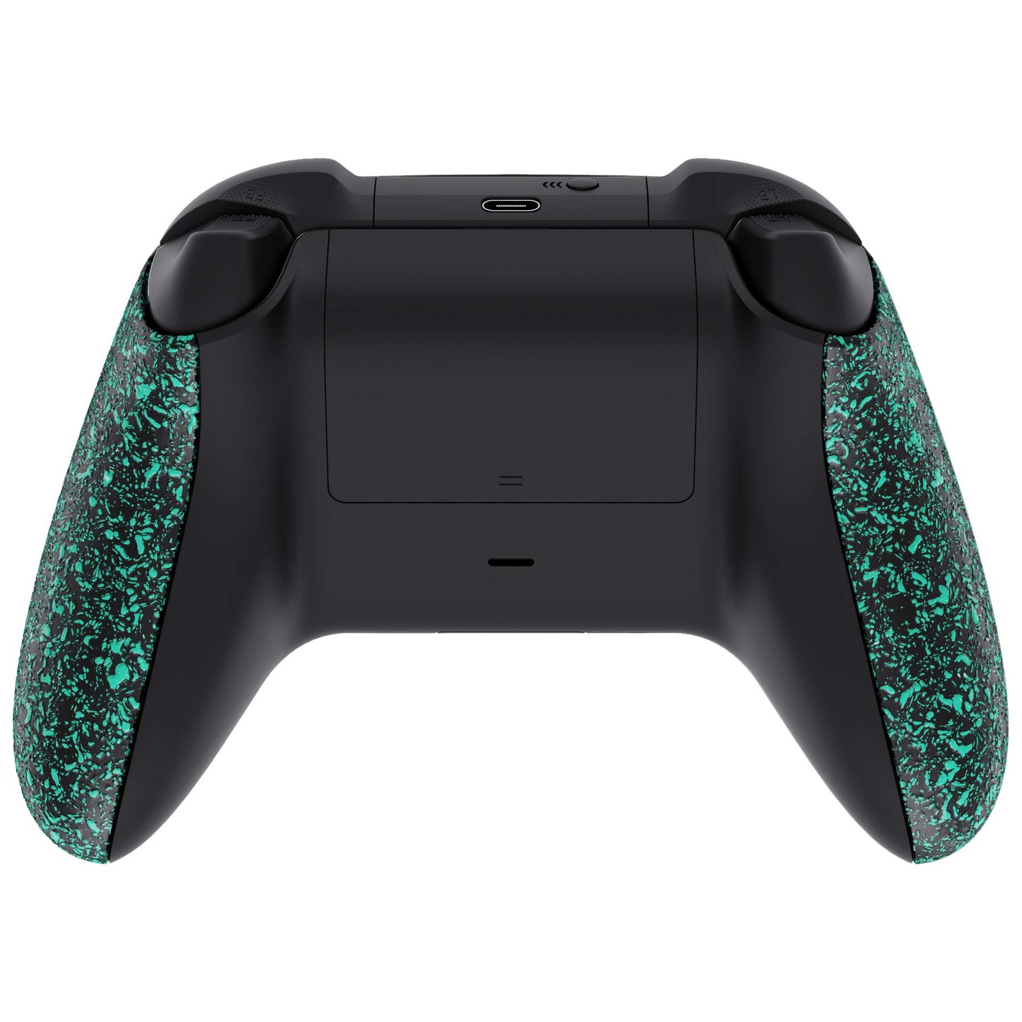 eXtremeRate Grip Cover for Xbox Series X & S Controller, Textured Light Green Non-Slip Back Panels Accessories, Replacement Side Rails Shell for Xbox Wireless Controller - Controller Not Included