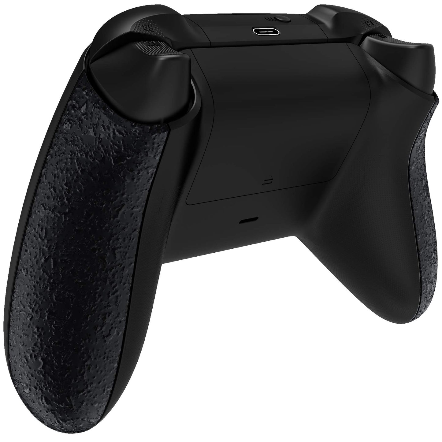 eXtremeRate Grip Cover for Xbox Series X & S Controller, Textured Black Non-Slip Back Panels Accessories, Replacement Side Rails Shell for Xbox Wireless Controller - Controller Not Included