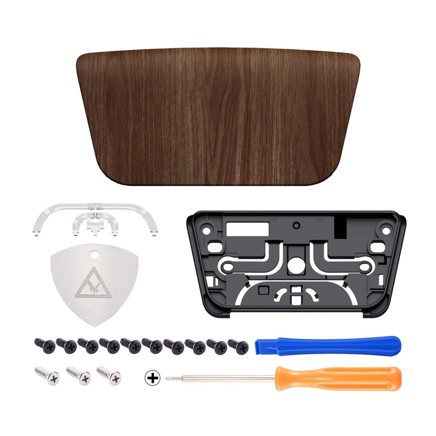 eXtremeRate Replacement Touchpad Cover Compatible with ps5 Controller BDM-010 020 030 040 050 Models, Custom Soft Touch Wood Grain Touch Pad Repair Part Compatible with ps5