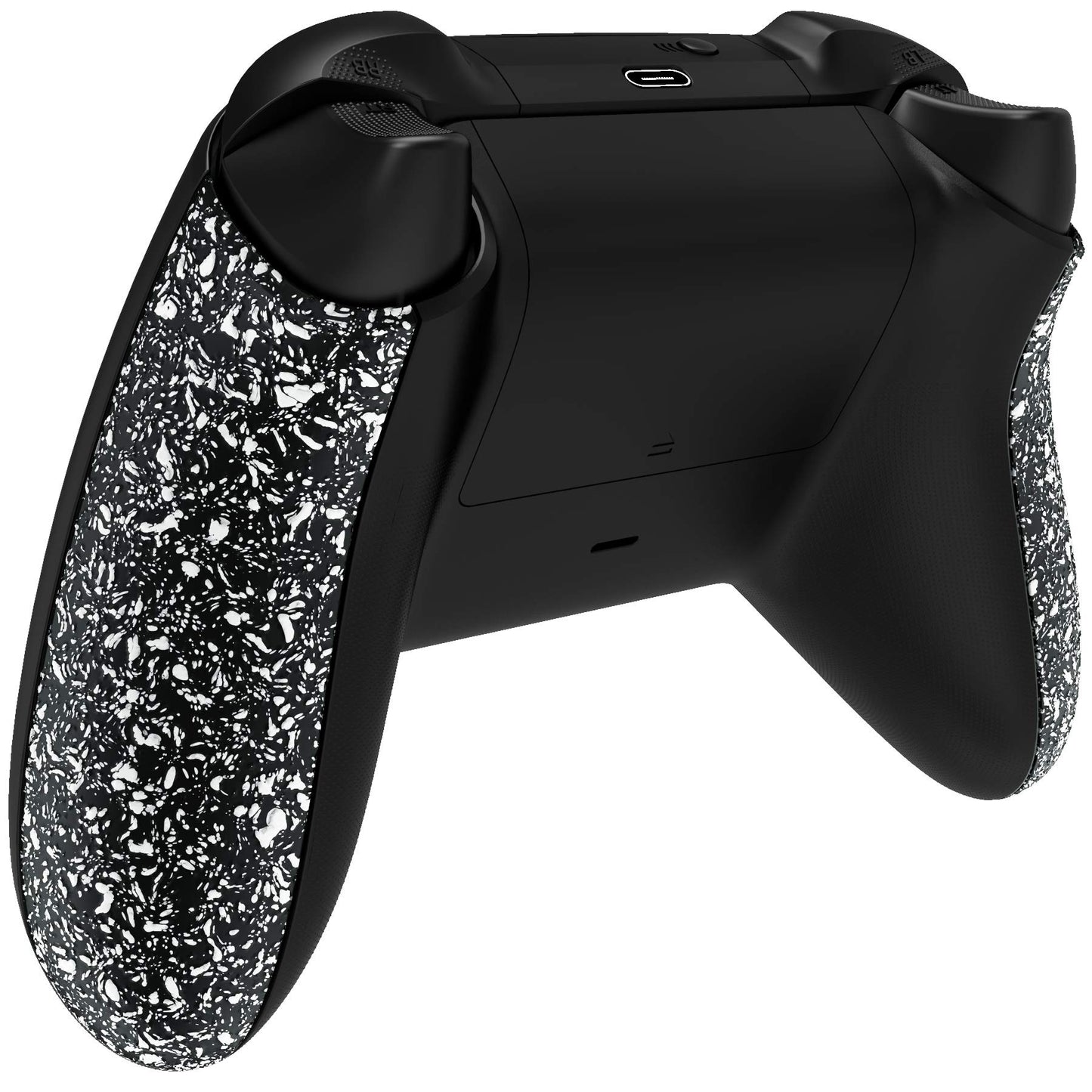 eXtremeRate Grip Cover for Xbox Series X & S, Textured White Non-Slip Back Panels Accessories, Replacement Side Rails Shell for Xbox Wireless Controller - Controller Not Included