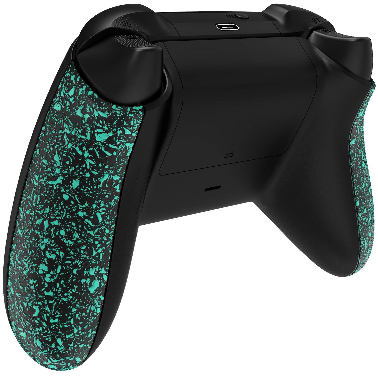 eXtremeRate Grip Cover for Xbox Series X & S Controller, Textured Light Green Non-Slip Back Panels Accessories, Replacement Side Rails Shell for Xbox Wireless Controller - Controller Not Included