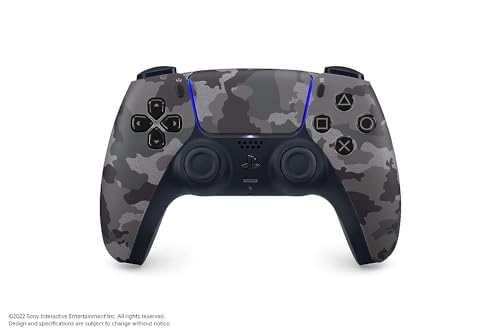 PlayStation Sony 5 DualSense Wireless Controller - Gray Camouflage (Renewed)