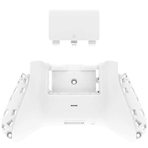 eXtremeRate Custom Back Cover Shell for Xbox Core Wireless Controller - White Replacement Battery Cover & Bottom Shell for Xbox Series X & S [Controller NOT Included]