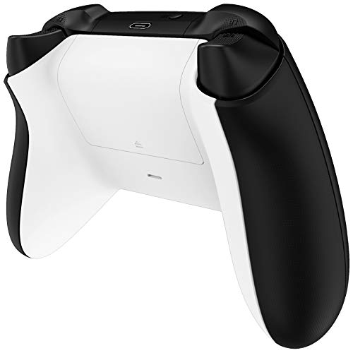 eXtremeRate Custom Back Cover Shell for Xbox Core Wireless Controller - White Replacement Battery Cover & Bottom Shell for Xbox Series X & S [Controller NOT Included]