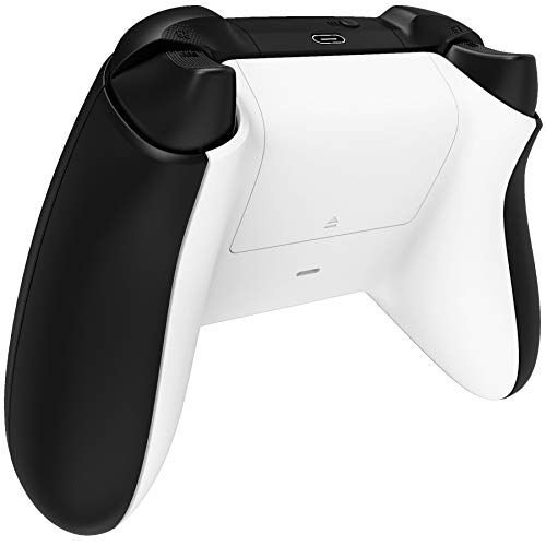 eXtremeRate Custom Back Cover Shell for Xbox Core Wireless Controller - White Replacement Battery Cover & Bottom Shell for Xbox Series X & S [Controller NOT Included]