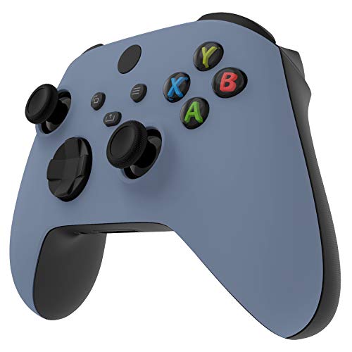 eXtremeRate Replacement Shell for Xbox Series X & S - Personalized Upgrade - Slate Gray Soft Touch Grip Custom Cover Case Faceplate for Xbox Core Controller