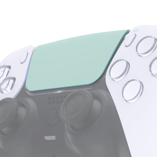 eXtremeRate Replacement Touchpad Cover Compatible with ps5 Controller BDM-010 020 030 040 050 Models, Custom Light Cyan Touch Pad Repair Part Compatible with ps5