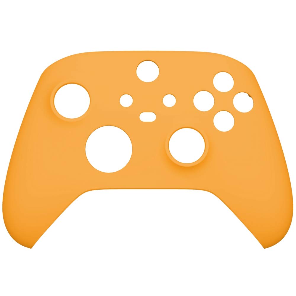 eXtremeRate Replacement Shell for Xbox Series X & S Controller - Personalized Upgrade - Caution Yellow Soft Touch Grip Custom Case Faceplate for Xbox Core Controller [Controller NOT Included]