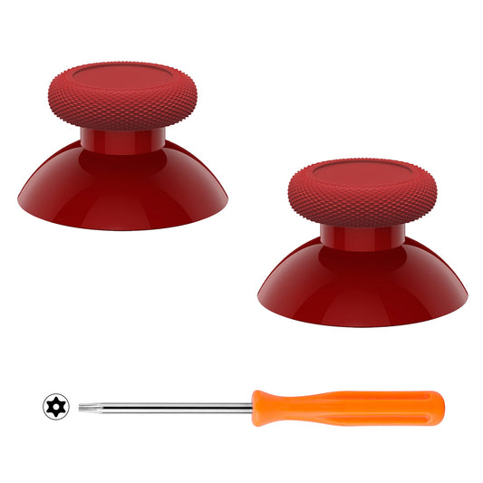 eXtremeRate Replacement Thumbsticks for Xbox Series X & S, Joysticks Repair Kit for Xbox Wireless Controller, Custom Analog Stick Buttons for Xbox One S/X/Elite Controller - Carmine Red