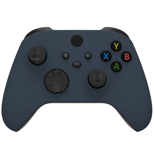 eXtremeRate Replacement Shell for Xbox Series X & S Controller - Personalized Upgrade - Midnight Blue Soft Touch Grip Custom Cover Case Faceplate for Xbox Core Controller