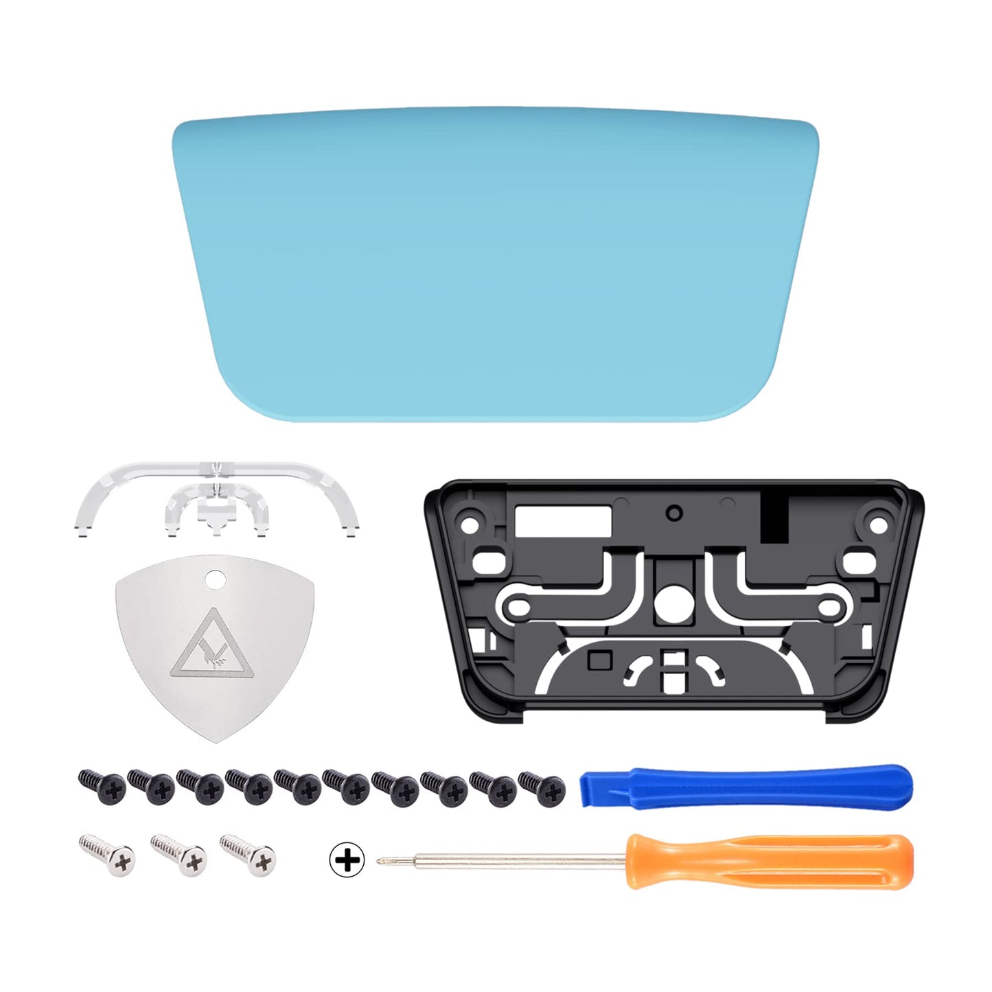 eXtremeRate Replacement Touchpad Cover Compatible with ps5 Controller BDM-010 020 030 040 050 Models, Custom Heaven Blue Touch Pad Repair Part Compatible with ps5