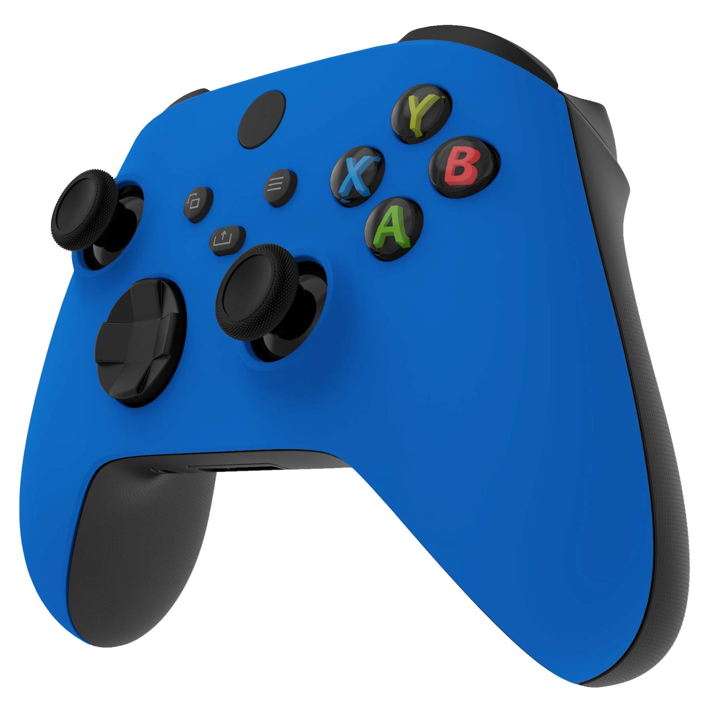 eXtremeRate Blue Replacement Shell for Xbox Series X & S Controller - Personalized Upgrade - Soft Touch Grip Custom Cover Gaming Case Faceplate for Xbox Core Controller [Controller NOT Included]