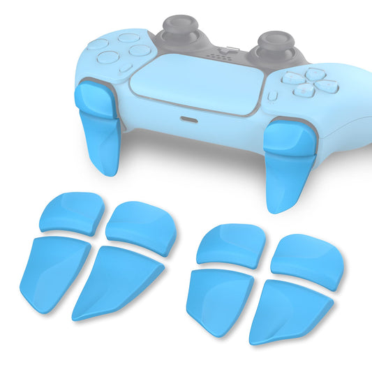 PlayVital Blade 2 Pairs Shoulder Buttons Extension Triggers for ps5 Controller, Game Improvement Adjusters for PS Portal Remote Player, Bumper Trigger Extenders for ps5 Edge - Starlight Blue