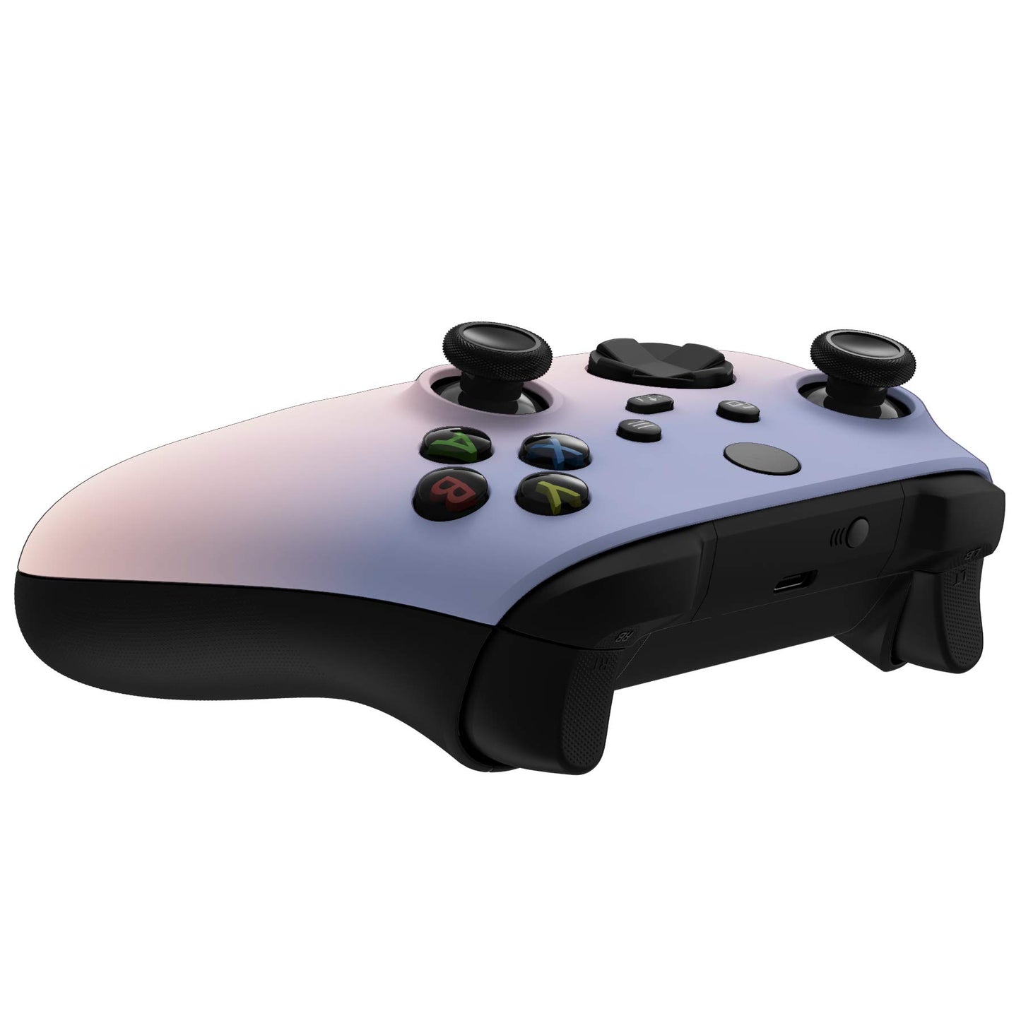 eXtremeRate Replacement Shell for Xbox Series X & S Controller - Personalized Upgrade - Gradient Pink Violet Custom Case Faceplate Cover for Xbox Core Wireless Controller [Controller NOT Included]
