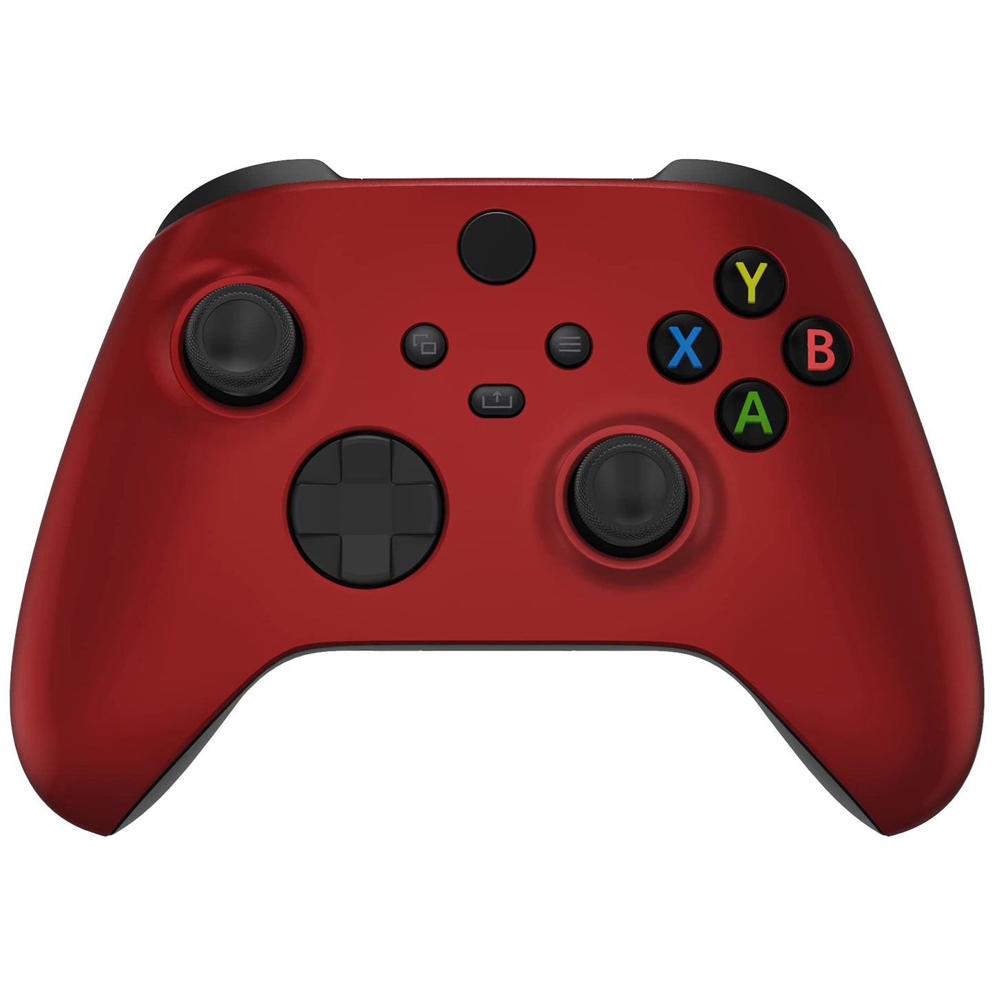 eXtremeRate Scarlet Red Replacement Shell for Xbox Series X & S Controller - Personalized Upgrade - Soft Touch Grip Custom Gaming Case Faceplate for Xbox Core Controller [Controller NOT Included]