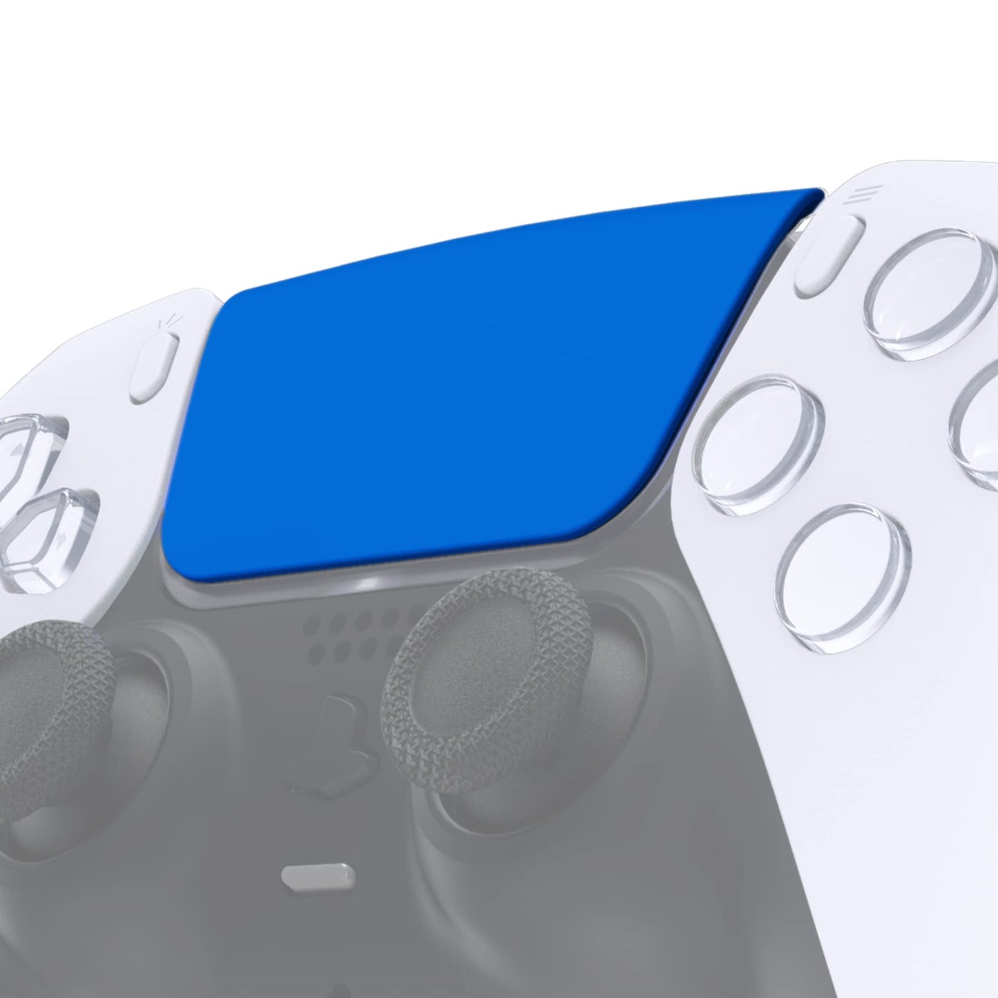 eXtremeRate Replacement Touchpad Cover Compatible with ps5 Controller BDM-010 020 030 040 050 Models, Custom Soft Touch Blue Touch Pad Repair Part Compatible with ps5