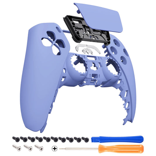 eXtremeRate Light Violet Touchpad Front Top Shell Compatible with ps5 Controller BDM-010 020 030 040 050, DIY Replacement Shell Custom Touch Pad Cover Compatible with ps5 Controller