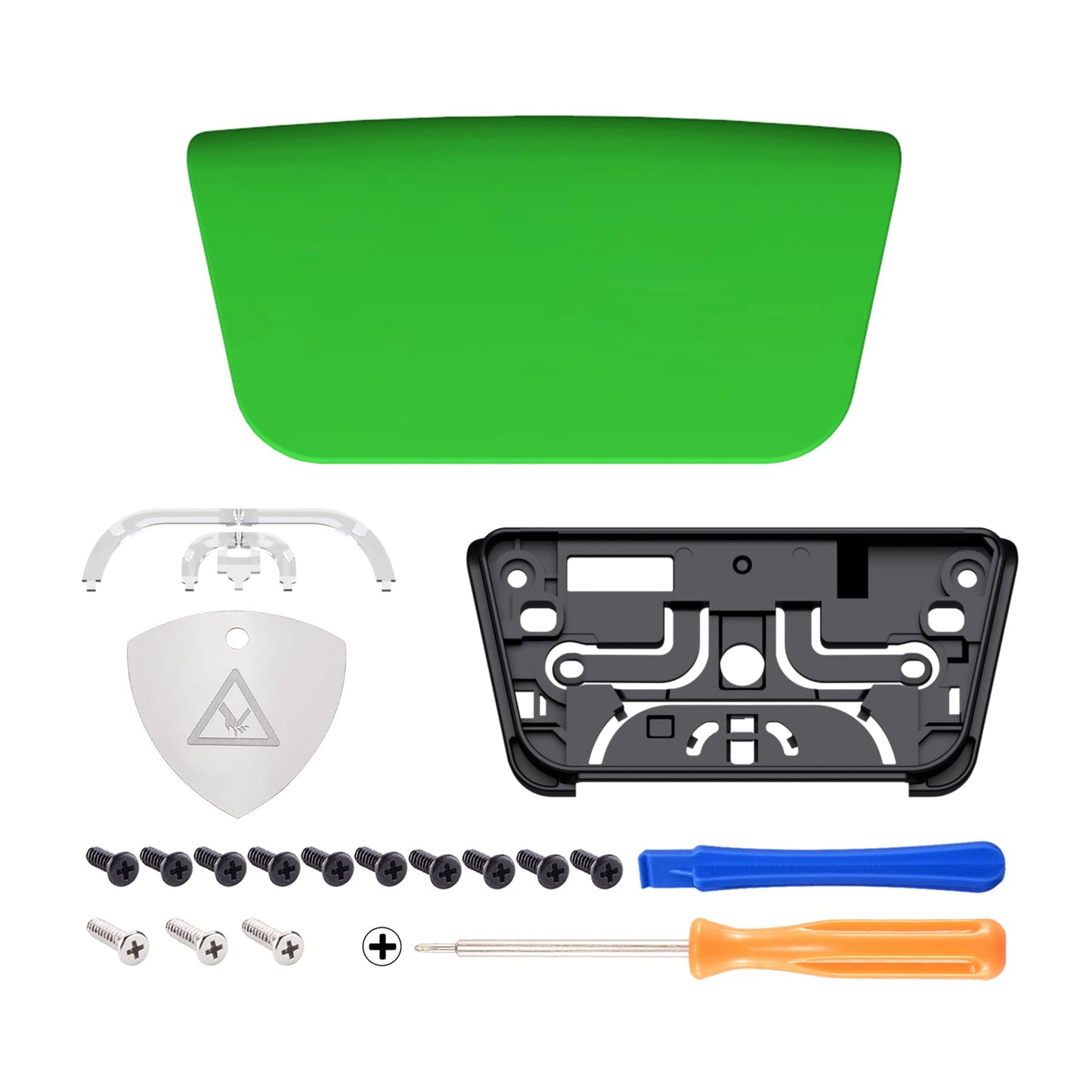 eXtremeRate Green Soft Touch Replacement Touchpad Cover Compatible with ps5 Controller BDM-010 BDM-020 BDM-030 BDM-040 050, Custom Part Touch Pad Compatible with ps5 Controller - Without Controller