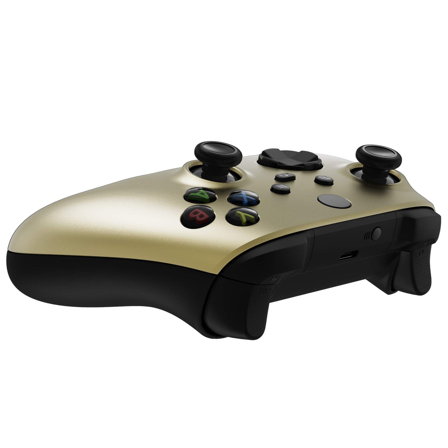 eXtremeRate Replacement Shell for Xbox Series X & S Controller - Personalize Your Control - Champagne Gold Custom Cover Gaming Case Faceplate for Xbox Core Controller [Controller NOT Included]