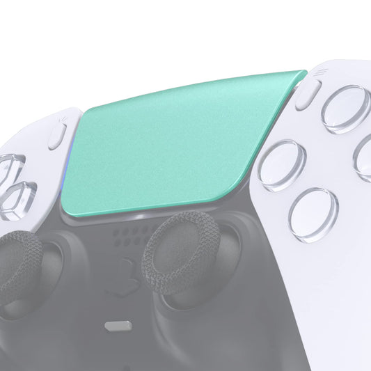 eXtremeRate Replacement Touchpad Cover Compatible with ps5 Controller BDM-010 020 030 040 050 Models, Custom Metallic Vista Green Touch Pad Repair Part Compatible with ps5