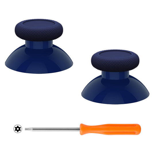 eXtremeRate Replacement Thumbsticks for Xbox Core Wireless Controller, Joysticks Repair Kit for Xbox Series X/S Controller, Custom Analog Stick Buttons for Xbox One S/X/Elite - Midnight Blue