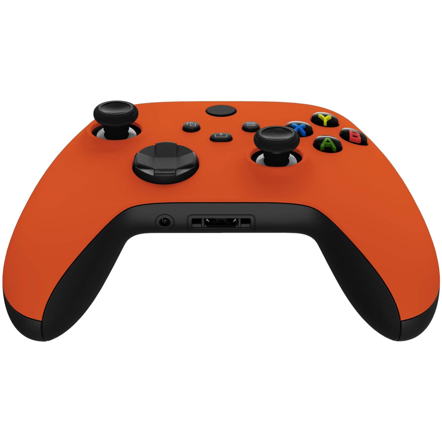 eXtremeRate Orange Replacement Shell for Xbox Series X & S Controller - Personalized Upgrade - Soft Touch Grip Custom Cover Gaming Case Faceplate for Xbox Core Controller [Controller NOT Included]