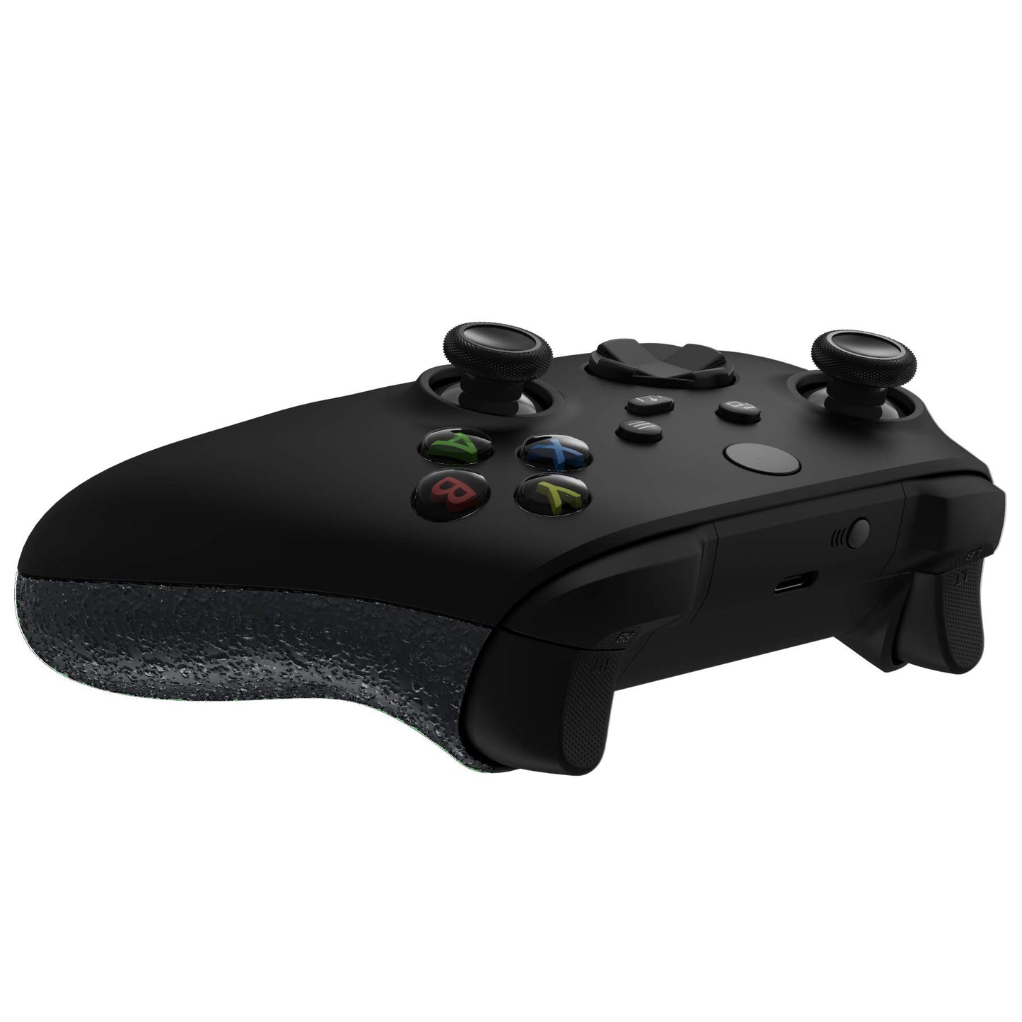 eXtremeRate Grip Cover for Xbox Series X & S Controller, Textured Black Non-Slip Back Panels Accessories, Replacement Side Rails Shell for Xbox Wireless Controller - Controller Not Included